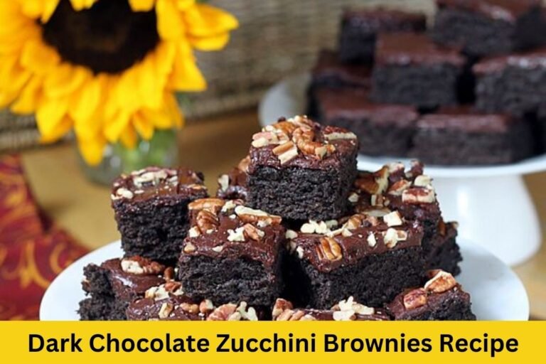 Dark Chocolate Zucchini Brownies Recipe