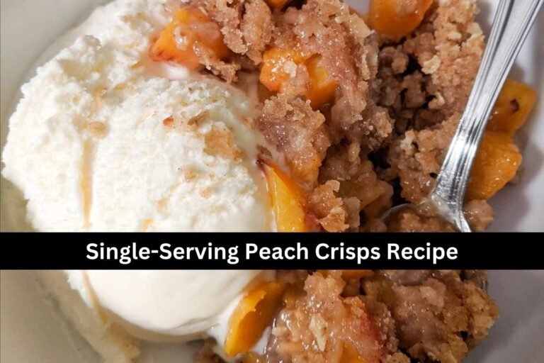 Single-Serving Peach Crisps Recipe